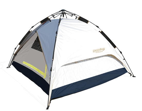 hydraulic aluminium quick camping tent with aluminum coating