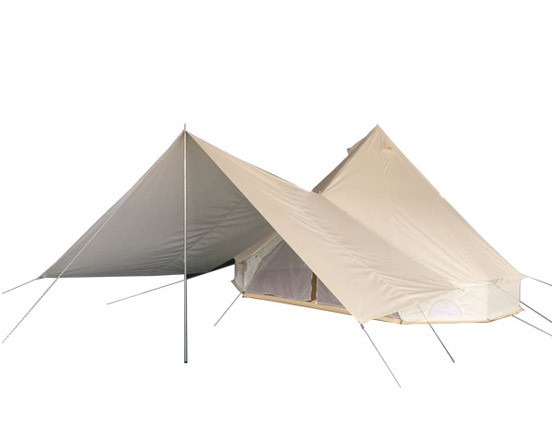 Bell tent awning