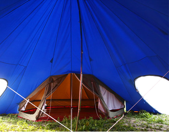 Canvas Bell tent Group