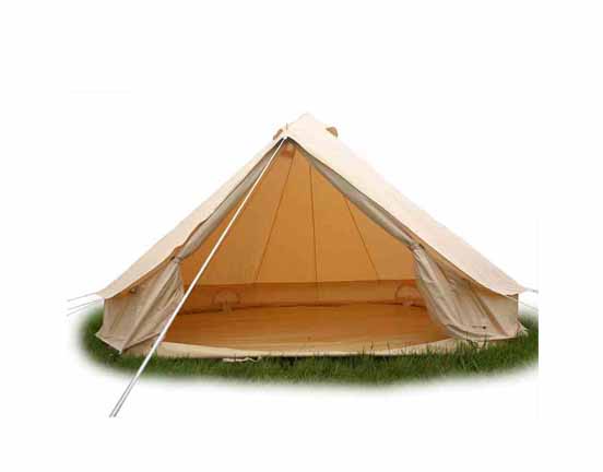 3m bell tent without central poles